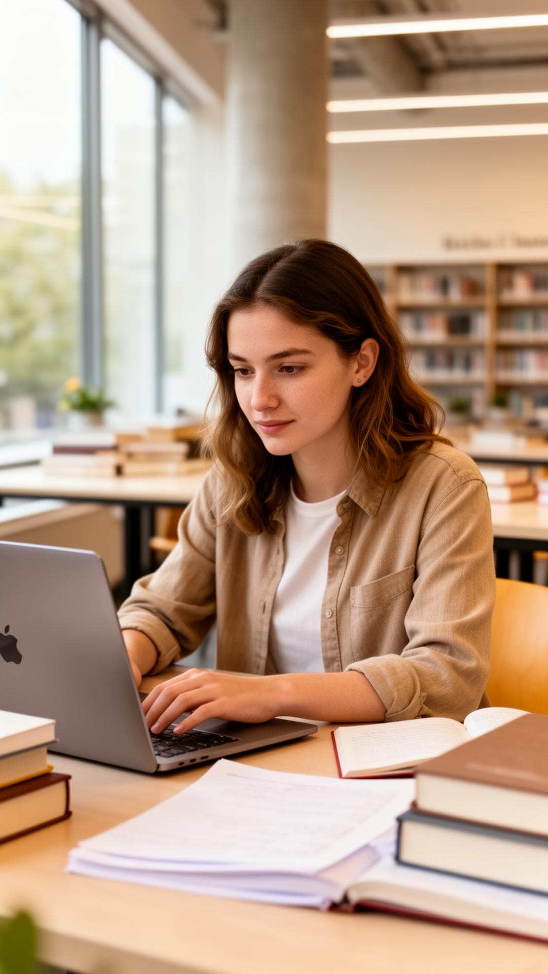 Studentin lernt am Laptop – Lerncoaching für Studenten